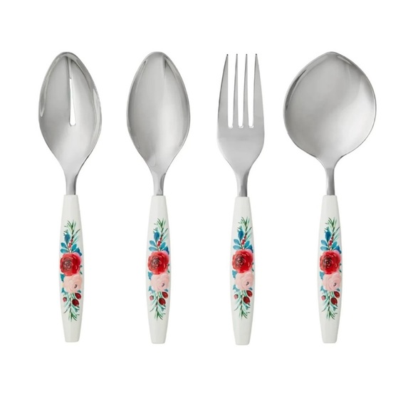 Pioneer Woman Hostess Set Wishful Winter 4 Pieces - Picture 2 of 3